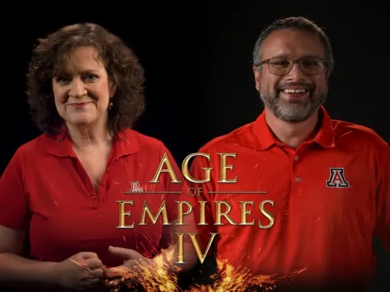 UArizona Department of History head Alison Futrell and associate professor of medieval history Paul Milliman